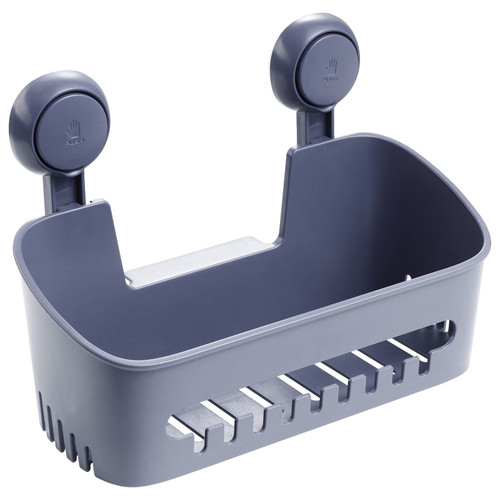 TAILI Shower Caddy Drill-Free with Vacuum Suction Cup Removable Shower Shelf Storage Basket for Shampoo & Toiletries, Kitchen Bathroom Bedroom Organizer Grey Pack