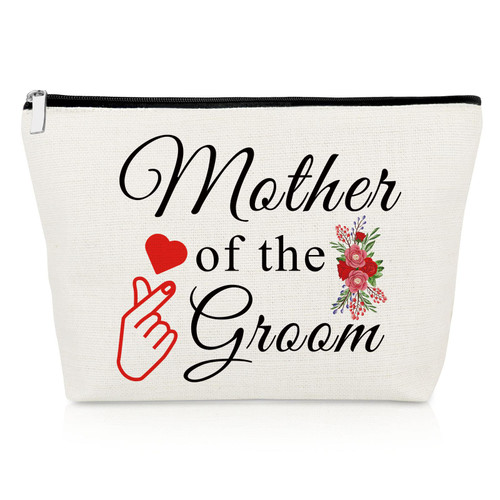 Mother of the Groom Gifts Makeup Bag Mother of the Bride Engagement Gift Wedding Gift for Mother in Law Mother of the Groom Thank You Gift Cosmetic Pouch Travel Wedding Party Gift for Mother Mom