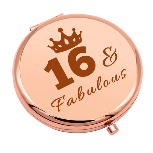 Sweet 16 Gifts for Girls Happy 16th Birthday Gifts for Girls Compact Makeup Mirror for Sister Friend Niece Daughter 16th Birthday Gifts for Girl Friendship Gifts Folding Makeup Mirror Sweet 16 Gifts for Girls Happy 16th Birthday Gifts for Girls Compact Makeup Mirror for Sister Friend Niece Daughter 16th Birthday Gifts for Girl Friendship Gifts Folding Makeup Mirror