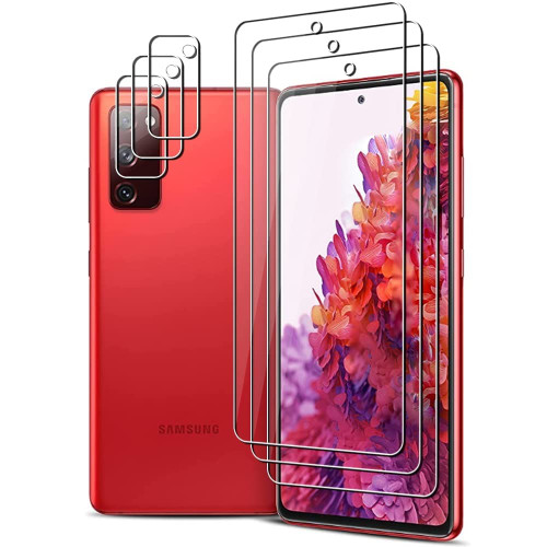 UZWZW (3+3) For Samsung Galaxy S20 FE 5G / 4G (3 Pack) Tempered Glass Screen Protector and (3 Pack) Camera Lens Protector, 9H Hardness, 2.5D, Anti Scratch, HD Clear UZWZW (3+3) For Samsung Galaxy S20 FE 5G / 4G (3 Pack) Tempered Glass Screen Protector and (3 Pack) Camera Lens Protector, 9H Hardness, 2.5D, Anti Scratch, HD Clear