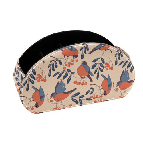 Lyetny Desktop Pen & Pencil Storage Cups Pattern With Bullfinches Pen Organizer Makeup Brush Holders Pencil Cup for Office College Home