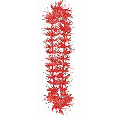 Amscan 318890 Tinsel Leis, 40", Red