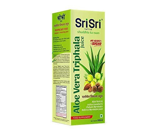 Sri Sri Tattva Aloe Vera Triphala Juice, 500 ml (Pack of 2)