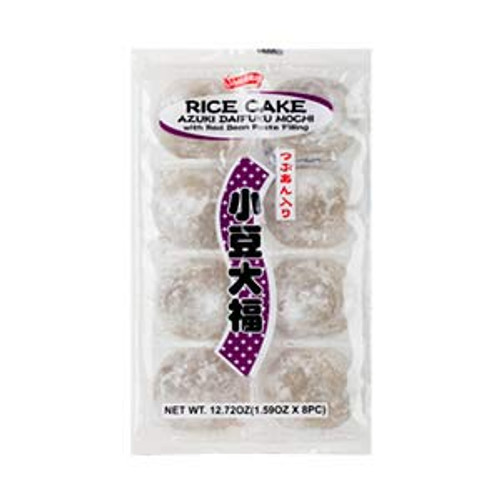 Azuki Daifuku Mochi Rice Cake, Rice Cake with sweet red bean 12.72oz, pack of 1 Azuki Daifuku Mochi Rice Cake, Rice Cake with sweet red bean 12.72oz, pack of 1