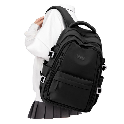 Lightweight Backpack for Women, Large Laptop Travel Backpack Casual Daypack College Bag Rucksack for Men. Black