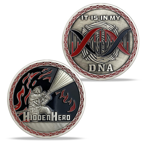 Firefighters Challenge Coin First Responder Hidden Hero Fireman Fire Department Coins Collection Gift - It is in My DNA