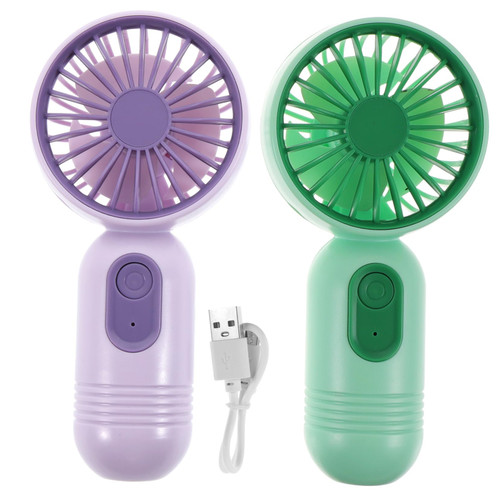 NOLITOY Small Fan Handheld 2pcs Abs Portable Handheld Fan Handheld Fan Bulk Wear-resistant Mini Fan Private Model Gift F33 Small Fan Plastic Storage Stool