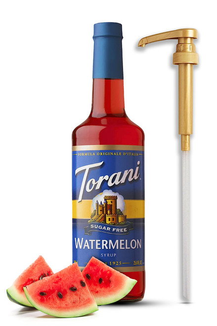 Sugar Free Watermelon Syrup for Drinks Cocktails 25.4 Ounces Flavoring Syrup - with Fresh Finest Syrup Dispenser Sugar Free Watermelon Syrup for Drinks Cocktails 25.4 Ounces Flavoring Syrup - with Fresh Finest Syrup Dispenser
