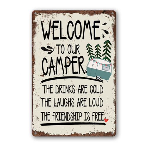 Camper Decor Camping Accessories For Campers Rv Decorations For Inside Sign Metal Tin Signs Funny Campsite Rules Travel Trailer Wall Decor Personalized Welcome Gifts Camper Decor Camping Accessories For Campers Rv Decorations For Inside Sign Metal Tin Signs Funny Campsite Rules Travel Trailer Wall Decor Personalized Welcome Gifts