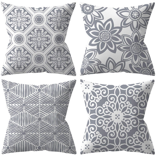 SCQIUSYA 18x18 Throw Pillow Covers Grey Modern Decorative Throw Pillow Case Cushion Case for Bed Couch Pillow Covers Flowers Printed Modern Boho Home Outdoor Decor Pillowcase for Sofa Bed Car SCQIUSYA 18x18 Throw Pillow Covers Grey Modern Decorative Throw Pillow Case Cushion Case for Bed Couch Pillow Covers Flowers Printed Modern Boho Home Outdoor Decor Pillowcase for Sofa Bed Car