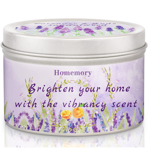 Candles for Home Scented, Lavender Citrus Scented Candles with Vibrancy Scent for Summer, Aromatherapy Candle for Relaxation, Natural Non-Toxic Soy Candles with Essential Oils, Soy Wax Tin Candle 6oz Candles for Home Scented, Lavender Citrus Scented Candles with Vibrancy Scent for Summer, Aromatherapy Candle for Relaxation, Natural Non-Toxic Soy Candles with Essential Oils, Soy Wax Tin Candle 6oz
