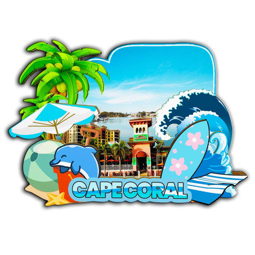 Cape Coral Florida USA Magnet Fridge Magnet Wooden 3D Landmarks Travel Collectible Souvenirs Decoration Handmade -2672 Cape Coral Florida USA Magnet Fridge Magnet Wooden 3D Landmarks Travel Collectible Souvenirs Decoration Handmade -2672