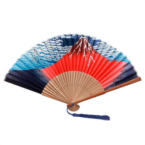 Japanese Fan Decorative Folding Fans Handheld - Portable Folding Fan Bamboo Hand Fan Vintage Hand Fans for Women Bamboo Silk Japanese Fans Folding Fan for Women - Chinese Style Handheld Fan Foldable