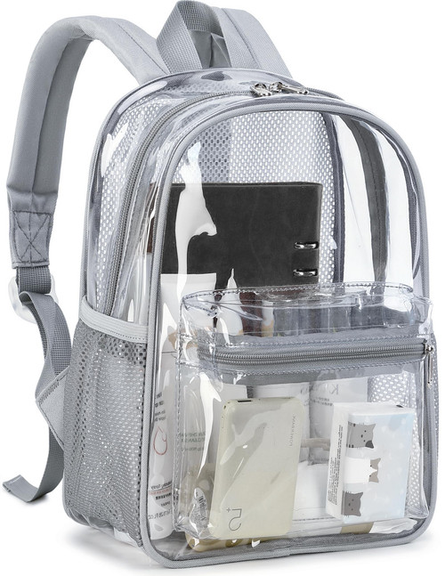 CAMTOP Clear Backpack 12x6x12 Stadium Approved Mini Transparent Backpacks Plastics See Through Bag for Security Work Concert Sport Festival Travel