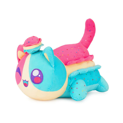 Cute Cat Plush Toys,Character Dolls,Stuffed Animal Plushies,3D Plushies,Soft Throw Pillow Decorations, Cute and Soft Cat Toy, Great Gift for Kids (The Macaroon cat)