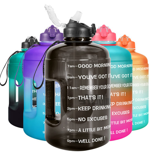 1 Gallon Water Bottle with Straw -BPA Free Water Gallon - Motivational Water Bottle with Time Marker,Large Water Bottles Gallon ,Gallon Water Jug for Gym(1 Gallon, Green/Black Gradient) 1 Gallon Water Bottle with Straw -BPA Free Water Gallon - Motivational Water Bottle with Time Marker,Large Water Bottles Gallon ,Gallon Water Jug for Gym(1 Gallon, Green/Black Gradient)