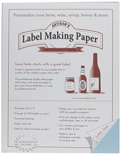 1 X Label Making Paper, Blue by Midwest Homebrewing and Winemaking Supplies