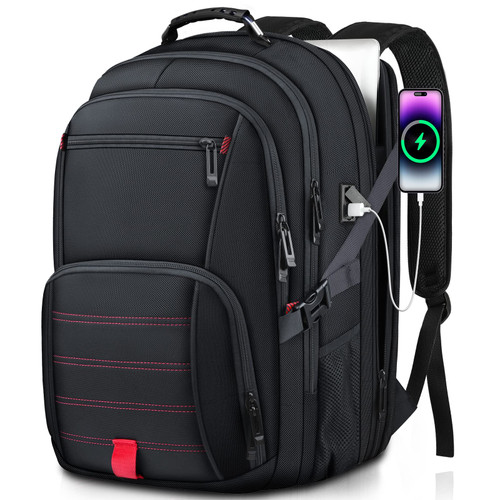 Extra Large Backpack, Travel Backpack, Laptop Backpack for Men Women, Big Backpack, 50L Water Resistant Airline Approved Business Work Computer Heavy Duty Bag with USB Port, Fits 17 Inch Laptops Extra Large Backpack, Travel Backpack, Laptop Backpack for Men Women, Big Backpack, 50L Water Resistant Airline Approved Business Work Computer Heavy Duty Bag with USB Port, Fits 17 Inch Laptops