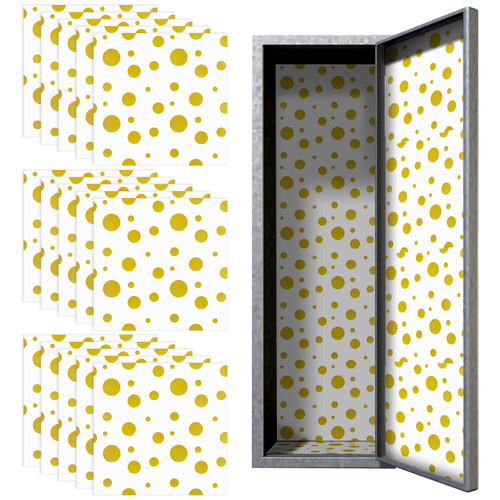 Flutesan 15 Pieces Magnetic Locker Wallpaper Decorative School Locker Covering Gold Dots Removable School Locker Stickers Accessories for Girl and Boy School Office University Flutesan 15 Pieces Magnetic Locker Wallpaper Decorative School Locker Covering Gold Dots Removable School Locker Stickers Accessories for Girl and Boy School Office University