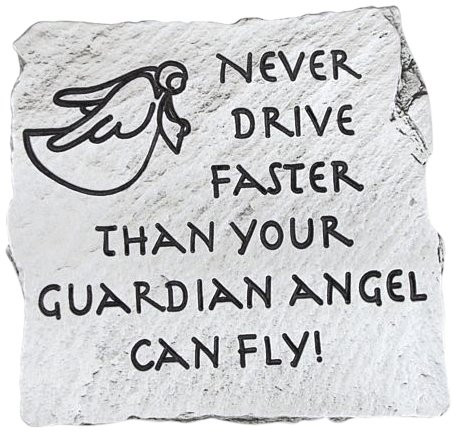 Cathedral Art KVC261 Slate Visor Clip, Never Drive Faster, 2-Inch