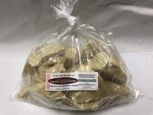 32oz/ 2Lb RAw Cocoa Butter /Cacao Butter BUTTER Organic Unrefined Natural 100% Pure Prime Cold Pressed Virgin Fresh Food Grade by GREENandORGANIC