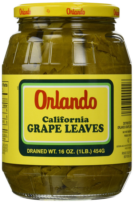 California Grape Leaves -Orlando 2lb jar, DR.WT. 16oz California Grape Leaves -Orlando 2lb jar, DR.WT. 16oz