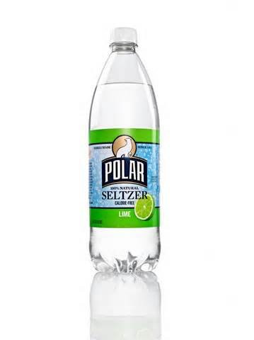 Polar 100% Natural Seltzer Water, Lime, 33.8 Fl Oz. (Pack of 2)