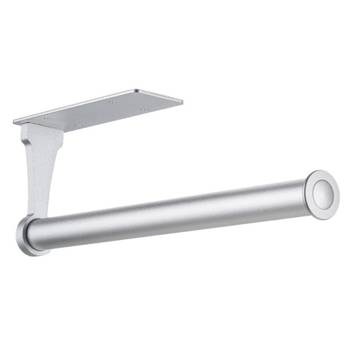 Honmein Paper Towel Holder, Aluminum Alloy Paper Towel Holders, Stylish Wall Mount and Under Cabinet Paper Towel Holders for Easy Access (Silver)