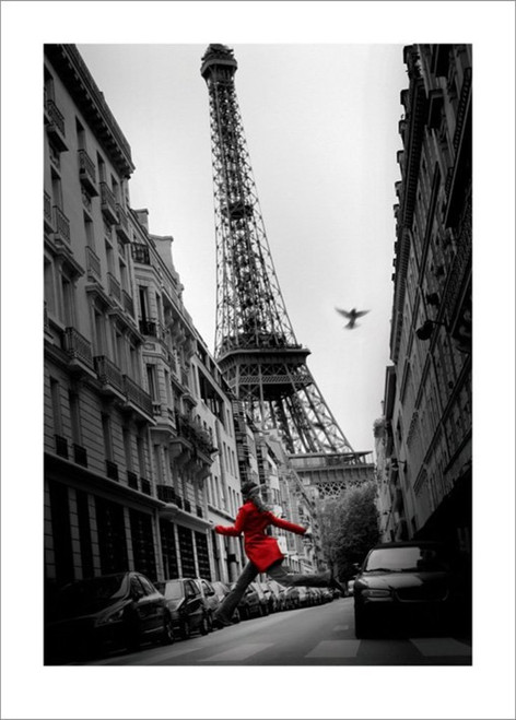 Pyramid America La Veste Rouge Eiffel Tower Paris France European Travel Black White Thick Cardstock Poster 19.5x27.5 inch Pyramid America La Veste Rouge Eiffel Tower Paris France European Travel Black White Thick Cardstock Poster 19.5x27.5 inch