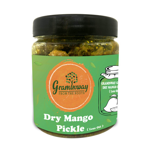 GRAMINWAY Aam Ka Achar - Dry Mango Pickle (Less Oil)
