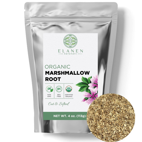 Organic Marshmallow Root Herb 4 oz. (113g), USDA Certified Organic Marshmallow Root Bulk, Marshmellow Root, Althaea Officinalis, Marshamallow Root, Marshmellow Root Tea, Althea Herb, Cut & Sifted Organic Marshmallow Root Herb 4 oz. (113g), USDA Certified Organic Marshmallow Root Bulk, Marshmellow Root, Althaea Officinalis, Marshamallow Root, Marshmellow Root Tea, Althea Herb, Cut & Sifted