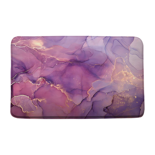 NYDSZNE Purple Gold Marble Bath Mat Modern Abstract Gold Stripes Marble Texture Watercolor Creative Luxurious Microfiber Memory Foam Bathroom Rugs-17.8x29.5 Inch NYDSZNE Purple Gold Marble Bath Mat Modern Abstract Gold Stripes Marble Texture Watercolor Creative Luxurious Microfiber Memory Foam Bathroom Rugs-17.8x29.5 Inch