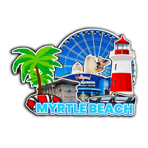 Myrtle Beach South Carolina USA Magnet Fridge Magnet Wooden 3D Landmarks Travel Collectible Souvenirs Decoration Handmade -3049 Myrtle Beach South Carolina USA Magnet Fridge Magnet Wooden 3D Landmarks Travel Collectible Souvenirs Decoration Handmade -3049