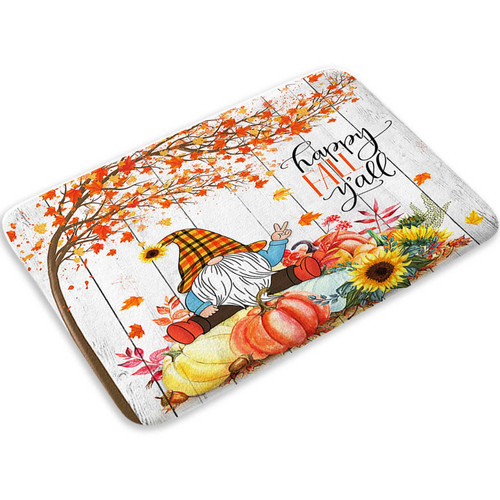 Boziqr Gnome Fall Bath Mat, Autumn Maple Tree Leaves Pumpkin Bathroom Rugs, Farmhouse Harvest Rustic Decor Fall Autumn Bathroom Rugs, 17 x 29 Inches Boziqr Gnome Fall Bath Mat, Autumn Maple Tree Leaves Pumpkin Bathroom Rugs, Farmhouse Harvest Rustic Decor Fall Autumn Bathroom Rugs, 17 x 29 Inches