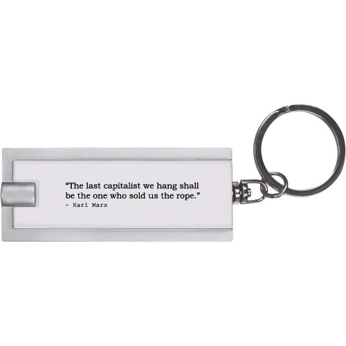 Azeeda Quote by Karl Marx Keyring LED Torch (KT00000507)