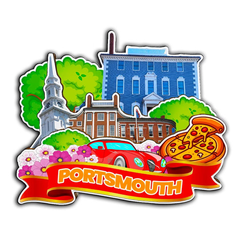 Portsmouth New Hampshire Magnet Fridge Magnet Wooden 3D Landmarks Travel Collectible Souvenirs Decoration Handmade -2873 Portsmouth New Hampshire Magnet Fridge Magnet Wooden 3D Landmarks Travel Collectible Souvenirs Decoration Handmade -2873