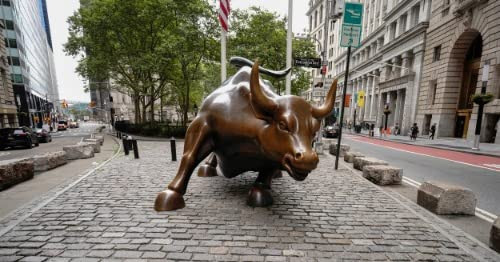 ConversationPrints WALLSTREET CHARGING BULL GLOSSY POSTER PICTURE BANNER PRINT PHOTO green