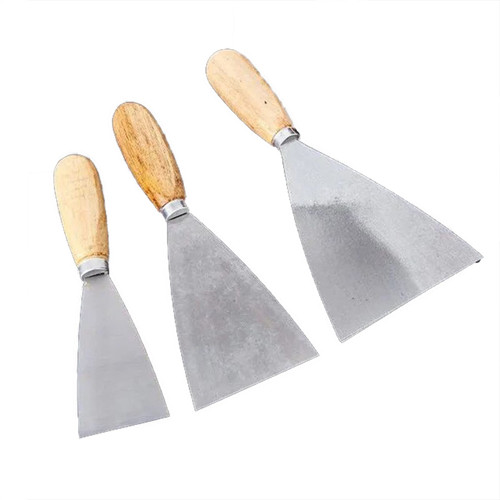 Putty Knife Set, 3 PCS Putty Spackle Knives (Blade widths are 1.81, 3.78, 4.81 inch respectively) Metal Scrapers, Putty Scrapers for Drywall, Putty, Decals, Wallpaper, Baking, Patching and Painting