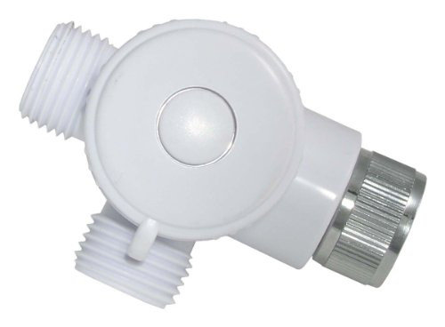 LDR 520 2459W Universal Three-Way Shower Diverter, White