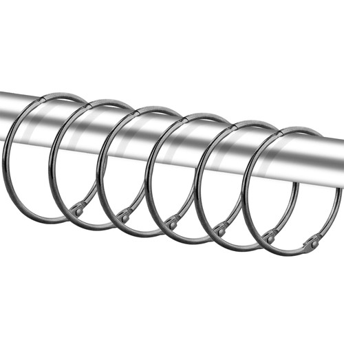 24 Pack Shower Curtain Rings, Rustproof Decorative Shower Curtain Hooks Metal Round Shower Ring Hooks for Bathroom Shower Rod (Black Nickel-Upgraded) 24 Pack Shower Curtain Rings, Rustproof Decorative Shower Curtain Hooks Metal Round Shower Ring Hooks for Bathroom Shower Rod (Black Nickel-Upgraded)