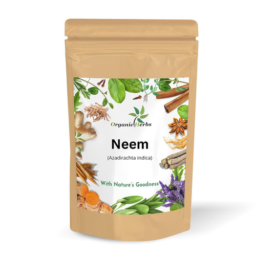 Organic Herbs Pure Neem Leaf Powder Ayurvedic Indian Herbal (Neem Leaf Powder, 7 Ounce/200g)