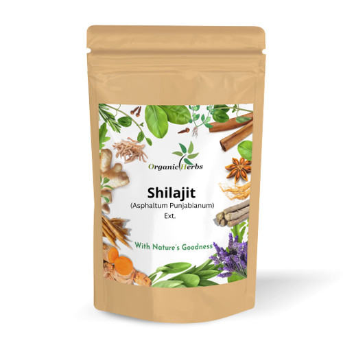 Organic Herbs Shilajeet Extract Powder (Brown Pouch 2.65 Ounce/75G)