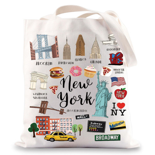 BWWKTOP New York Canvas Tote Bag New York Souvenir Gift New York Grocery Bag New York Travel Gifts New Yorker Shopping Bag (new york) BWWKTOP New York Canvas Tote Bag New York Souvenir Gift New York Grocery Bag New York Travel Gifts New Yorker Shopping Bag (new york)