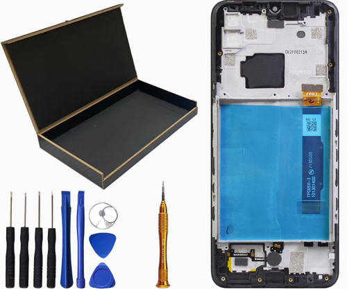 SECRETIGER LCD Screen Display Touch Digitizer Assembly with Frame Replacement for TCL 30 XE 5G T767W 6.52"