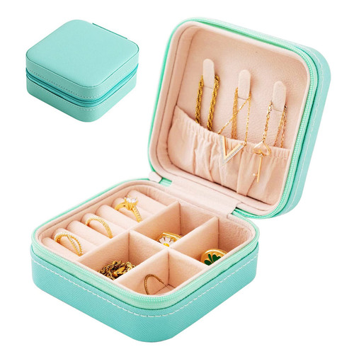 GASVAHA Travel Jewelry Case - Travel Jewelry Box Small Jewelry Box, Jewelry Travel Organizer Box Portable Jewelry Box, Mini Jewelry Box Travel Earring Box for Women GASVAHA Travel Jewelry Case - Travel Jewelry Box Small Jewelry Box, Jewelry Travel Organizer Box Portable Jewelry Box, Mini Jewelry Box Travel Earring Box for Women
