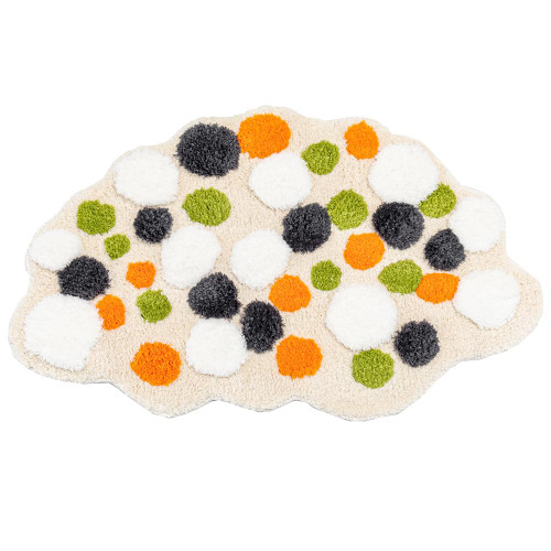 Moss Cute Bath Mat for Bathroom, Luxury Moss Bathroom Mats Non Slip Leaf Shape Bathtub Rug Absorbent Plush Shower Rugs Washable Tub Decorative Floor Mats for Home