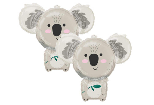 Set of 2 Adorable Koala Bear Jumbo 28" Foil Party Balloons by Anagram Set of 2 Adorable Koala Bear Jumbo 28" Foil Party Balloons by Anagram