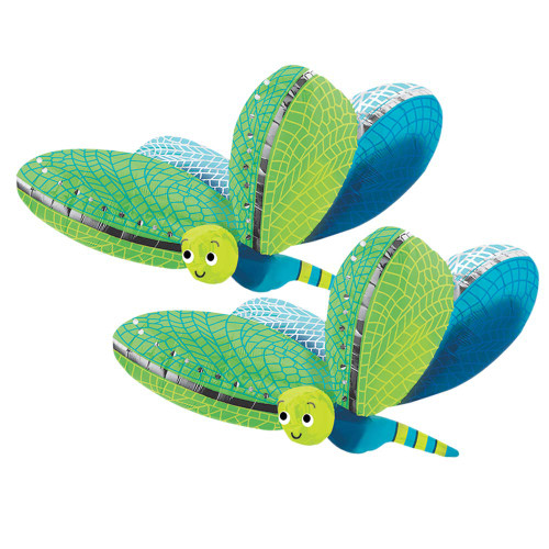 Set of 2 Cheerful Dragonfly Jumbo 40" Foil Party Balloons by Anagram Set of 2 Cheerful Dragonfly Jumbo 40" Foil Party Balloons by Anagram