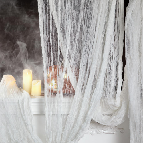 400" x 85" Halloween Creepy Cloth - Large Size Halloween Spooky Fabric Cloth - Scary Gauze Blood Creepy Cloth for Haunted House Halloween Party Yard Wall Doorway Outdoors Decoration (White) 400" x 85" Halloween Creepy Cloth - Large Size Halloween Spooky Fabric Cloth - Scary Gauze Blood Creepy Cloth for Haunted House Halloween Party Yard Wall Doorway Outdoors Decoration (White)