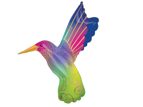 Colorful Bright Hummingbird Jumbo 36" Foil Party Balloon